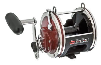A typical conventional reel intended for boat fishing.