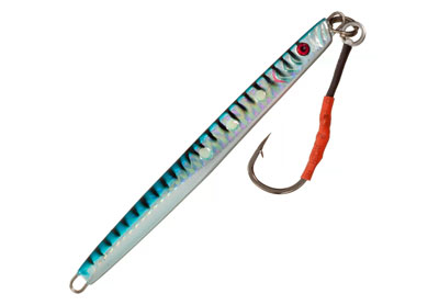 Examples of deep-drop jig lures for saltwater fishing