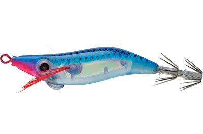Examples of squid jigs for saltwater fishing