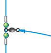 A simple tangle-free method of connecting a hook snood for surf fishing