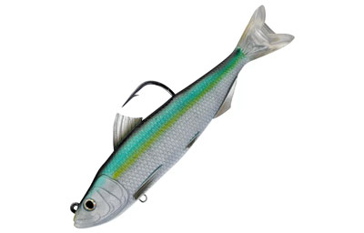 Examples of soft-plastic swimbaits for saltwater fishing